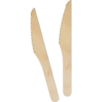 Příbor EKO příbory - Nůž dřevěný 100 ks