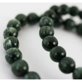 Drahý kámen Náramek Serafinit extra kuličky 8 mm