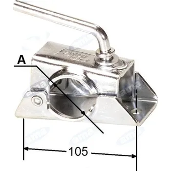 Přívěs k motorovému vozidlu Držák opěrného kola 48 mm