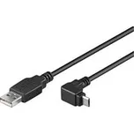 PremiumCord Kabel microUSB 2.0, A-B, 90°, 1.8m ku2m2f-90