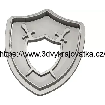 Vykrajovátko Rytířský štít vykrajovátko