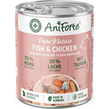 Krmivo pro kočku AniForte Mokré krmivo - Čerstvý losos s jemným kuřecím masem (200 g - 400 g) Počet a hmotnost: 1 x 400g