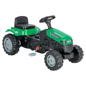 Dětské šlapadlo Pilsan Šlapací traktor Farm s volantem zelený