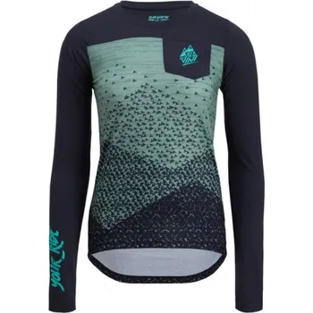 cyklistický dres dámský dres Silvini Ella WD2036, navy/green - vel. XL 117254