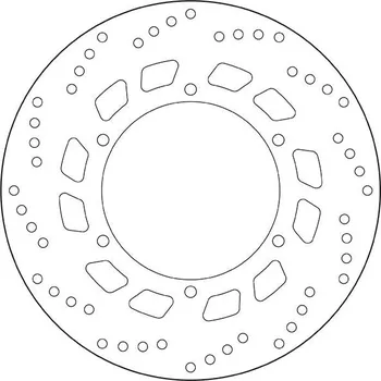 Brzdový kotouč Brzdový kotouč BREMBO 68B407D0 fix YAMAHA XV 125 Virago 1997-2001