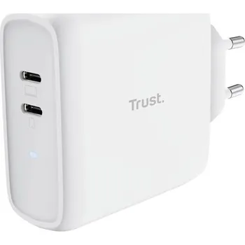 Adaptér k notebooku TRUST MAXO 65W 2P USB-C CHARGER WHT 25381 - neoriginální
