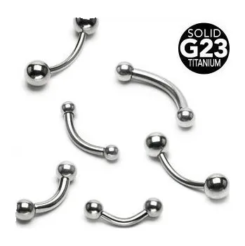 Piercing Piercing do obočí TITAN (4 mm, 1,6 x 8 mm)