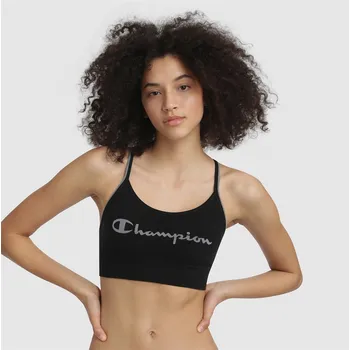 Podprsenka Sportovní podprsenka CHAMPION CROP TOP SEAMLESS FASHION Barva: Černá, Velikost: L