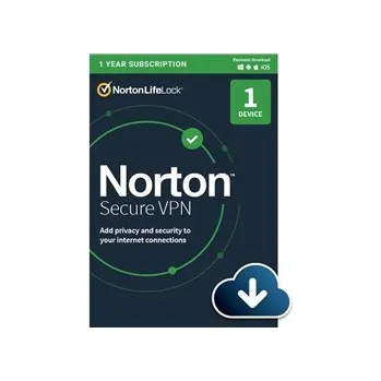 Antivir NortonLifeLock NORTON SECURE VPN ENG 1 uživatel pro 1 zařízení na 1 rok ESD ESD-21420109