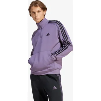 Pánská mikina adidas M 3S FL 1/4 Z L 576232