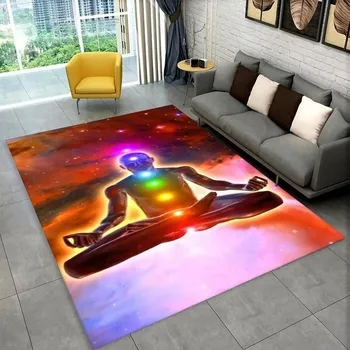 Koberec Koberec s mandalou do obýváku a ložnice | koberec s čakrami - 11,80 x 120 cm 23 x 47 palců