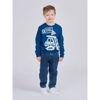 Chlapecká mikina Chlapecká mikina Builder - tmavě modrá 122