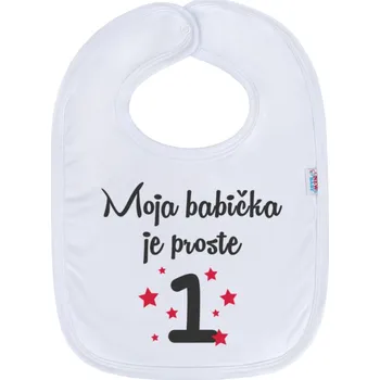 Bryndák Kojenecký bavlněný bryndák New Baby Moja babička je proste 1