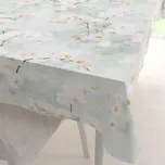 Dekorační obdélníkový ubrus PM-019 Orchideje na světle zeleném 100x160 cm