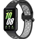 Perforovaný řemínek pro Samsung Galaxy Fit 3 Barevná varianta: Černo-Šedý