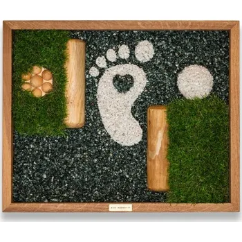 Masáž Bosé chodníky - Funkční Spokodeska 1 ks Varianta: Černé srdíčko