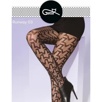 Dámské punčochy Punčochové kalhoty Gatta Runway 03 - výprodej Barva: Černá, Velikost: 1/2