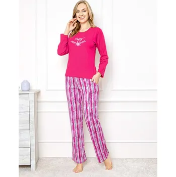 Dámské pyžamo Dámské pyžamo Leontyna Happy 4511 Modal Barva: Růžová, Velikost: L