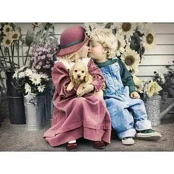 Diamantové malování Diamantové malování/Huacan - První láska