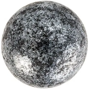 Čokoláda Čokoládová dekorace, černá-stříbrná perla průměr 27 mm, balení 49 ks.