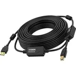 VISION Professional installation-grade USB 2.0 active cable TC 10MUSB+/BL/2