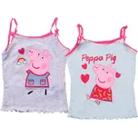 Dětské tílko 2 ks PRASÁTKO PEPPA světle zelené/šedé - různé velikosti Velikost: 110 - 116