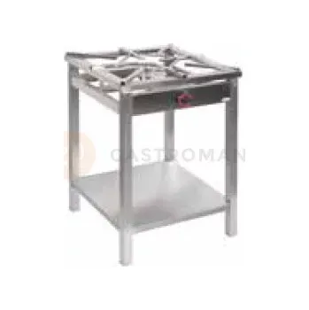 Plynová kartuše Gastronomický plynový sporák 1 hořák, 600x600x850 mm, 5 kW | EGAZ, TGO-105.II