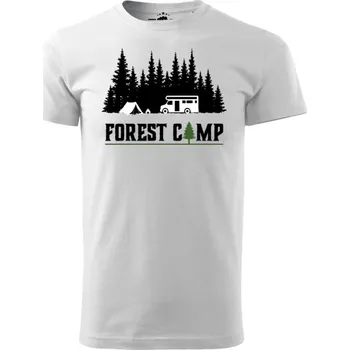 Pánské tričko STRIKER Tričko Forest Camp Barva: Bílá, Velikost: S