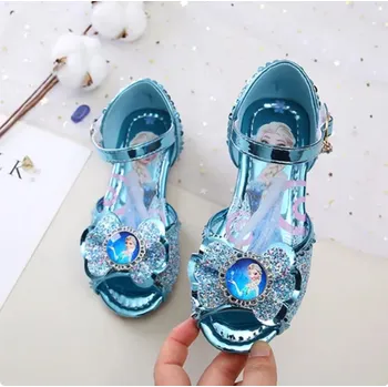 Dětská sálová obuv Frozen (Ledové království) Dívčí sandálky s motivem oblíbené animované pohádky "Frozen" Barva: modrá, Velikost EUR: 31