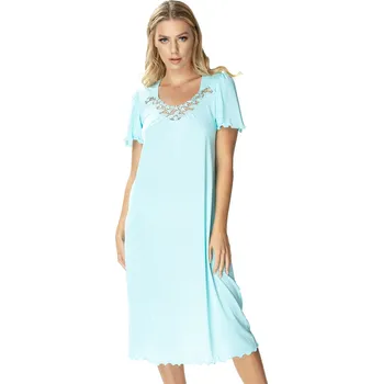 Dámská noční košile Košile noční Mewa 4112 Barva: Zelená, Velikost: 46