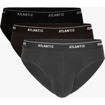 Pánské spodní prádlo Pánské slipy Atlantic 3MP-157 Barva: Černá, Velikost: M