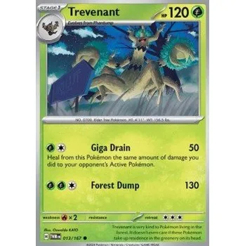 Sběratelská karetní hra Pokémon TWM 013/167 Trevenant - Twilight Masquerade Stav: Near Mint, Verze: REVERSE HOLO