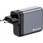 VERBATIM GaN Nabíječka do sítě GNC-140, 140W, 3x USB-C, 1x USB 32203 - originální