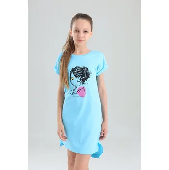 Dívčí šaty Dívčí šaty Let's Dance - tyrkysová 128