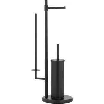 WC štětka Erga Stoják na papír toaletowy i szczotkę WC 3w1 czarny - Yoka