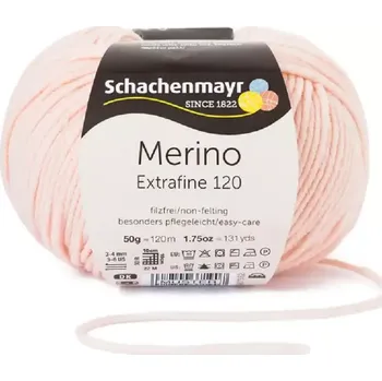 Příze Schachenmayr Merino extrafine 120 Narůžovělá 124 (Příze Merino extrafine 120 Narůžovělá 124)