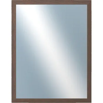 Zrcadlo DANTIK - Zarámované zrcadlo - rozměr s rámem cca 70x90 cm z lišty RETRO hnědá (3144)