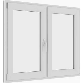 Okno plastové okno 150x120 cm, dvoukřídlé, bílé, PREMIUM 6000 (rozměr 150x120 cm, otevírací a výklopné, bez středového sloupku)