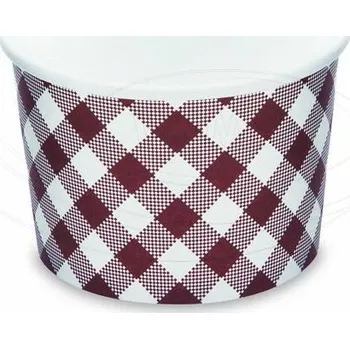 Nádobí Papírové misky kulaté nepromastitelné KARO 500ml (Ø 115 mm) [50 ks] (76950s - P8A,1C,E64)