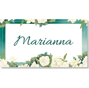 Party nádobí Personal Jmenovka na stůl - Smaragd Zvolte množství: od 11 ks do 30 ks