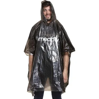 Pláštěnka pláštěnka Meatfly Rainman Poncho - Black Transparent one size