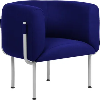 Křeslo noo.ma Modré čalouněné křeslo Ubi Mini