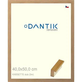 Rám na obraz DANTIK rámeček 40x50 | KASSETTE dub (Plexi Čiré) (Vyrobeno s láskou u nás v DANTIKU)