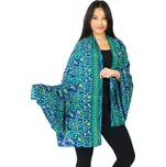 Himalife Maxi šátek Paisley - modrá se zelenou