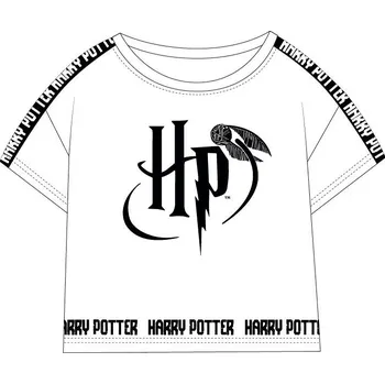 DOVOZ EU DÍVČÍ TRIČKO CROP TOP HARRY POTTER bílé Velikost: 152