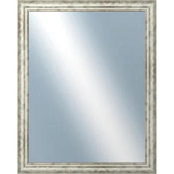 Zrcadlo DANTIK - Zarámované zrcadlo - rozměr s rámem cca 80x100 cm z lišty TRITON široký stříbrný (2950)