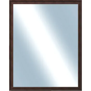 Zrcadlo DANTIK - Zarámované zrcadlo - rozměr s rámem cca 80x100 cm z lišty KOSTELNÍ malá hnědá (3165)