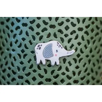 Brož Dřevěná brož Sloník s možností výměny či vrácení do 30 dnů zdarma - B08