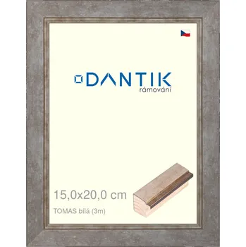 Rám na obraz DANTIK rámeček 15x20 | TOMAS bílá (Sklo Čiré) (Vyrobeno s láskou u nás v DANTIKU)