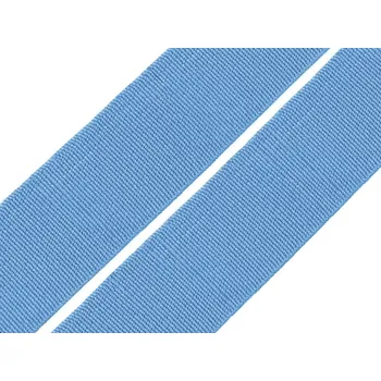 Pruženka hladká šíře 25 mm galonová barevná POL, barva Modrá sv. (168)